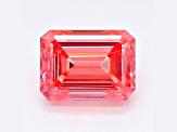 1.35ct Deep Pink Emerald Cut Lab-Grown Diamond VS2 Clarity IGI Certified