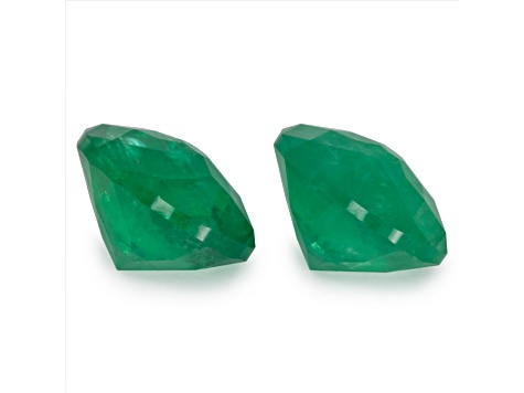 Panjshir Valley Emerald 9.8x8.2mm Oval Pair 5.47ctw