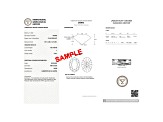 3.00ct Oval White Lab-Grown Diamond E Color VS-1 Clarity IGI Certified