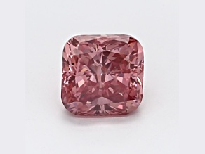 0.80ct Vivid Pink Cushion Lab-Grown Diamond VS2 Clarity IGI Certified