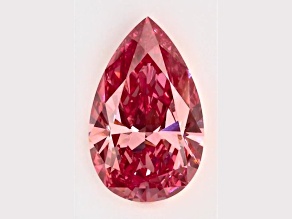 1.06ct Vivid Pink Pear Shape Lab-Grown Diamond VS1 Clarity IGI Certified