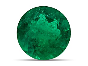 Zambian Emerald 7.4mm Round 1.36ct