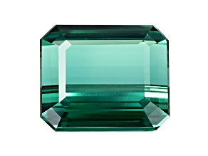 Green Tourmaline 12.5x10.5mm Emerald Cut 8.31ct