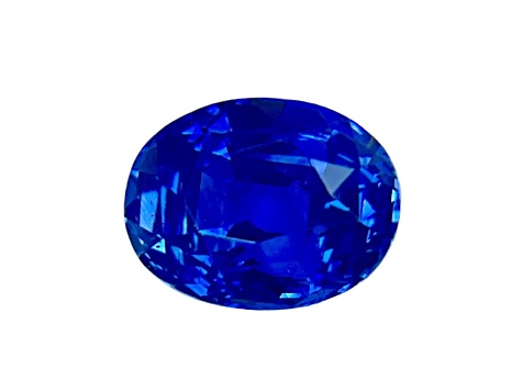 Sapphire Loose Gemstone Unheated 9.8x7.6mm Oval 4ct