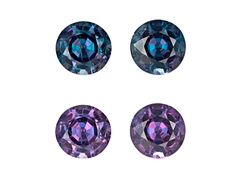 Alexandrite 3.3mm Round Matched Pair 0.37ctw