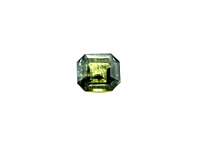 Yellowish Green Sapphire 5.1x4.5mm Emerald Cut 0.80ct
