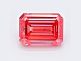 1.05ct Vivid Pink Emerald Cut Lab-Grown Diamond SI2 Clarity IGI Certified