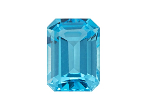 Swiss Blue Topaz 6x4mm Emerald Cut 0.70ct