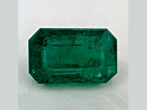 Zambian Emerald 10.37x6.49mm Emerald Cut 3.01ct
