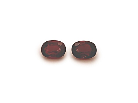 Ruby 7.6x5.7mm Oval Matched Pair 3.55ctw