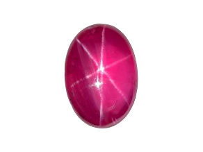 Star Ruby Unheated 9.31x7.17mm Oval Cabochon 3.33ct