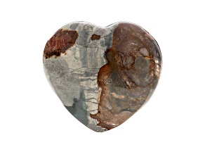 Polychrome Jasper Heart 4.75x4.5in
