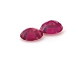 Ruby 4.8mm Round Matched Pair 0.94ctw