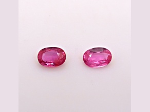 Ruby Unheated 7x5mm Oval Matched Pair 1.61ctw