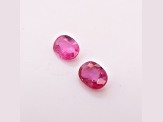 Ruby Unheated 7x5mm Oval Matched Pair 1.61ctw