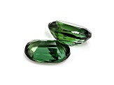 Green Tourmaline 6x4mm Oval Matched Pair 0.88ctw