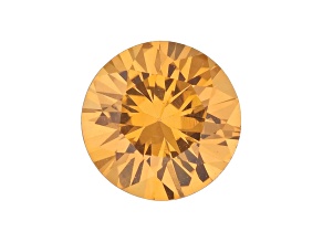 Yellow Sapphire 5mm Round Diamond Cut 0.61ct