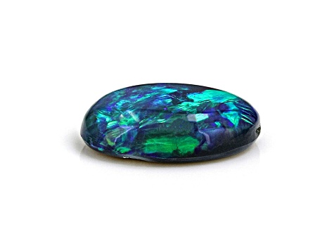 Australian Black Opal 7x5mm Oval Cabochon 0.44ct