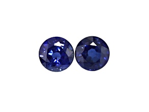 Sapphire 5.2mm Round Matched Pair 1.55ctw