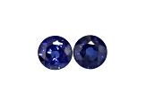Sapphire 5.2mm Round Matched Pair 1.55ctw
