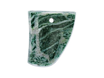 Picture of Canadian Fuchsite 40x26.5mm Free-Form Cabochon Focal Bead