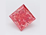 1.16ct Vivid Pink Princess Cut Lab-Grown Diamond VVS2 Clarity IGI Certified