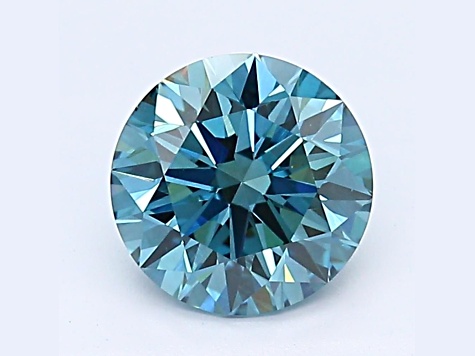 1.14ct Deep Blue Round Lab-Grown Diamond VS1 Clarity GIA Certified