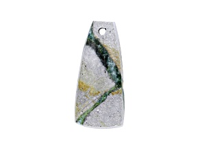 Wavellite 38.1x17.5mm Trapezoid Cabochon Focal Bead