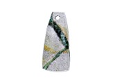 Wavellite 38.1x17.5mm Trapezoid Cabochon Focal Bead