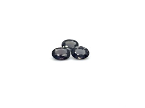 Grey Spinel 8x6mm Oval Set of 3 3.50ctw