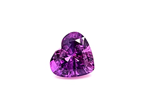 Purple Sapphire 10.4x9.2mm Heart Shape 5.08ct