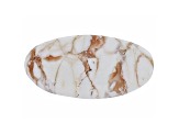 White Horse Agate 29x14.5mm Oval Cabochon 12.13ct