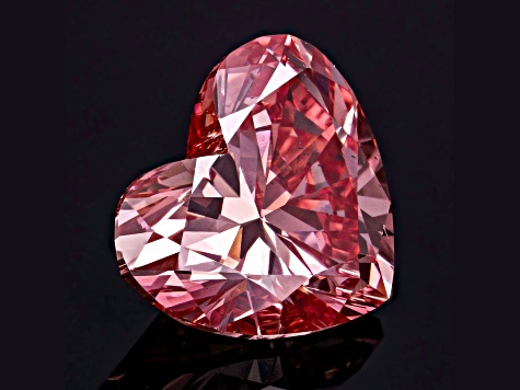 2.63ct Vivid Pink Heart Shape Lab-Grown Diamond VS2 Clarity IGI Certified