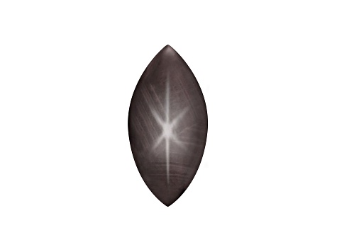 Black Star Sapphire 10x5mm Marquise Cabochon 1.40ct