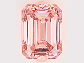 1.14ct Intense Pink Emerald Cut Lab-Grown Diamond VS1 Clarity IGI Certified