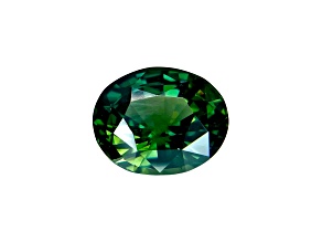 Green Sapphire 9.3x7.7mm Oval 3.15ct