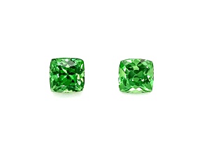 Tsavorite 4.62mm Cushion Matched Pair 1.48ctw