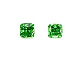 Tsavorite 4.62mm Cushion Matched Pair 1.48ctw