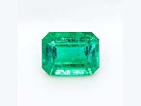 Zambian Emerald 6.5x4.7mm Emerald Cut 0.75ct
