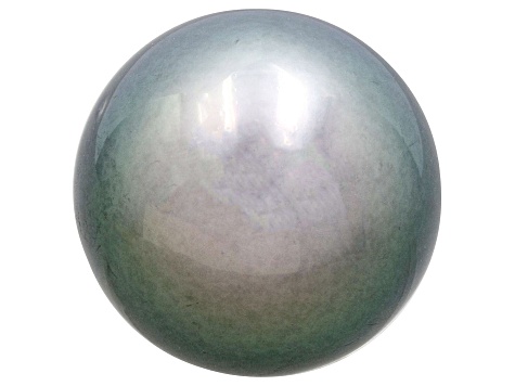 Cultured Tahitian Pearl 14.5mm Round Light Peacock