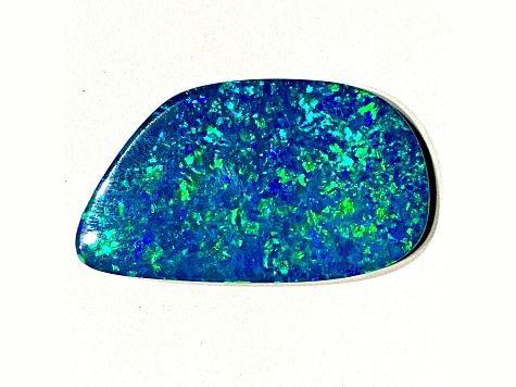 Opal on Ironstone 26x21mm Free-Form Doublet 30.34ct