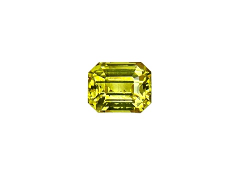 Yellow Sapphire Loose Gemstone 7.6x6.2mm Radiant Cut 2.51ct