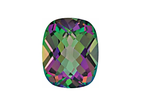 Mystic Topaz 9x7mm Checkerboard Cushion 2.50ct