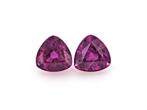 Ruby 4.2mm Trillion Matched Pair 0.91ctw