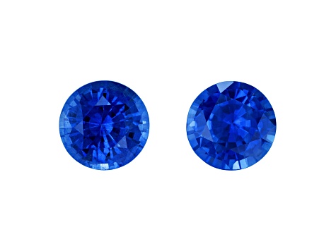Sapphire 5.3mm Round Matched Pair 1.48ctw