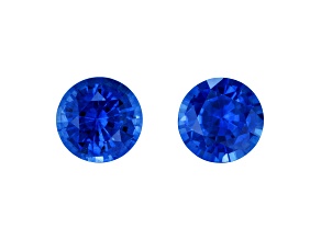 Sapphire 5.3mm Round Matched Pair 1.48ctw