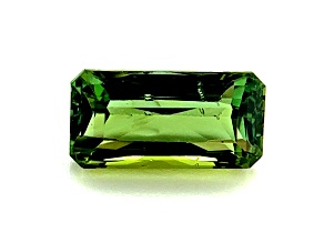 Yellowish Green Tourmaline 13x6.5mm Emerald Cut 4.60ct
