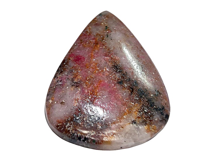 Pink Chalcedony 36.84x28.35mm Pear Shape Cabochon 46.20ct