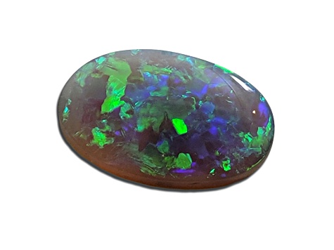 Lightning Ridge Crystal Opal 19x12mm Oval Cabochon 7.37ct