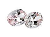 Morganite 7.2x5.1mm Oval Matched Pair 1.70ctw